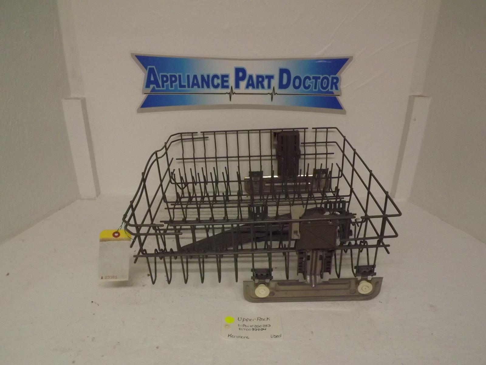 Kenmore Dishwasher WPW10350382 W10082824 Upper Rack Used Kenmore Dishwasher WPW10350382 W10082824 Upper Rack Used